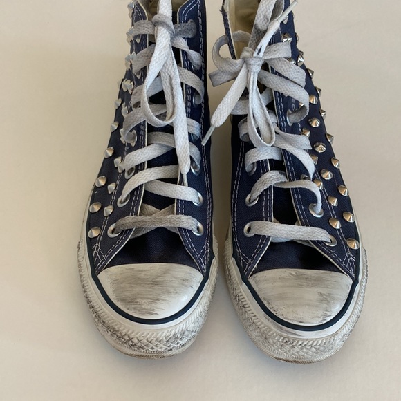 Converse All Star Studded, Distressed High Tops - Picture 7 of 11